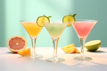 Refreshing lemon cocktail with rosemary garnish served in a martini glass.