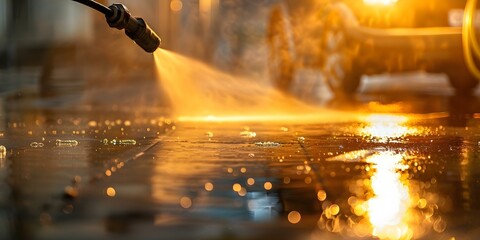Ensuring clean surfaces with professional power washing services for residential and commercial properties. Concept Power Washing Services, Residential Cleaning, Commercial Cleaning