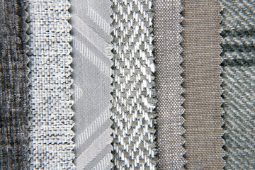 close up of the fabric upholstery color and texture choice for interior