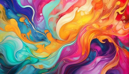 Obraz premium Vibrant Color, Abstract luxury marble textured background fluid acrylic