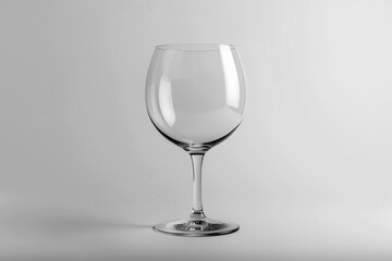 Fototapeta premium A Glass of Wine on White Background