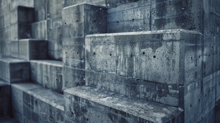 Old White and gray brick wall texture background, Grunge textured background, Old rough gray brick wall dark texture background for design.