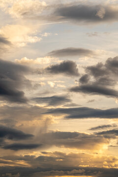 sunset in the sky