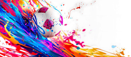 Vibrant Celebration of Euro 2024 Dynamic Artistic Representation of Football Energy and Spirit for the European Championship EM 2024 Wallpaper Digital Art Poster Brainstorming Map Magazine Background