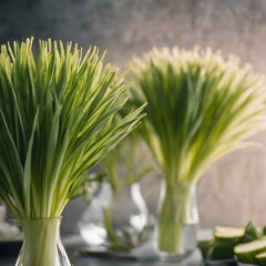 Obraz premium leeks in a bowl