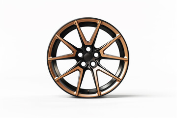 Obraz premium Wheel on White Background