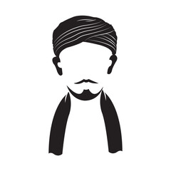 Islamic turban icon vector illustration design template