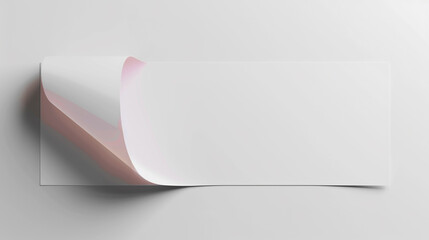 blank white paper on red background
