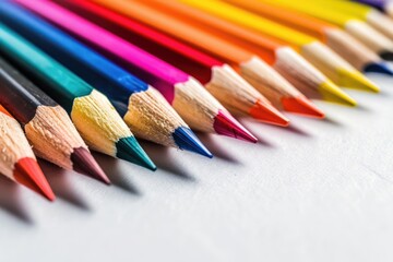 Fototapeta premium Sharp Design Pencil. Artistic College Equipment for Drawing and Sketching
