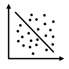 Correlation icon vector illustration 