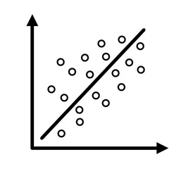 Correlation icon vector illustration 