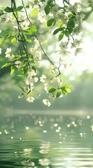 Obraz premium Blossom in spring. Blossoming branch in springtime. 