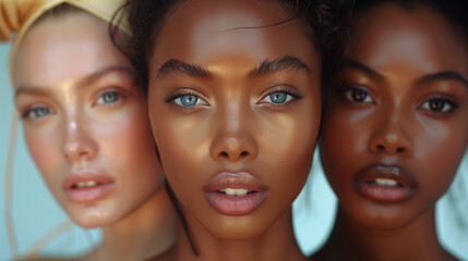 Different races people, multicultural group of young modern people, mixed group of multicultural people look camera, happy people, smile, smiling people