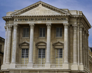 The beautiful Palace of Versailles one of the iconic symbols of French architecture