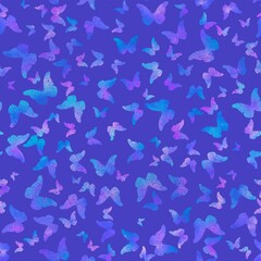 Gradients animals seamless butterfly pattern for fabrics and linens and wrapping