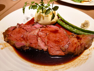 美味しそうなローストビーフ