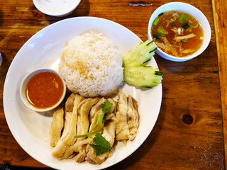 美味しそうなカオマンガイ定食