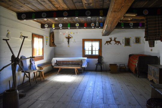 Muzeum - Skansen Kurpiowski im. Adama Chętnika w Nowogrodzie. Jest drugim pod względem wieku muzeum na wolnym powietrzu w Polsce. Nowogr&oacute;d, Podlaskie, Polska, Europa, 