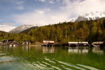Obraz premium Blick über den Königssee nach Schönau