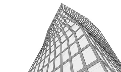 Fototapeta premium modern architecture 3d rendering 