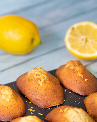 Madeleine au citron et au graine de pavot