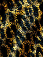Black and Tan Animal Print