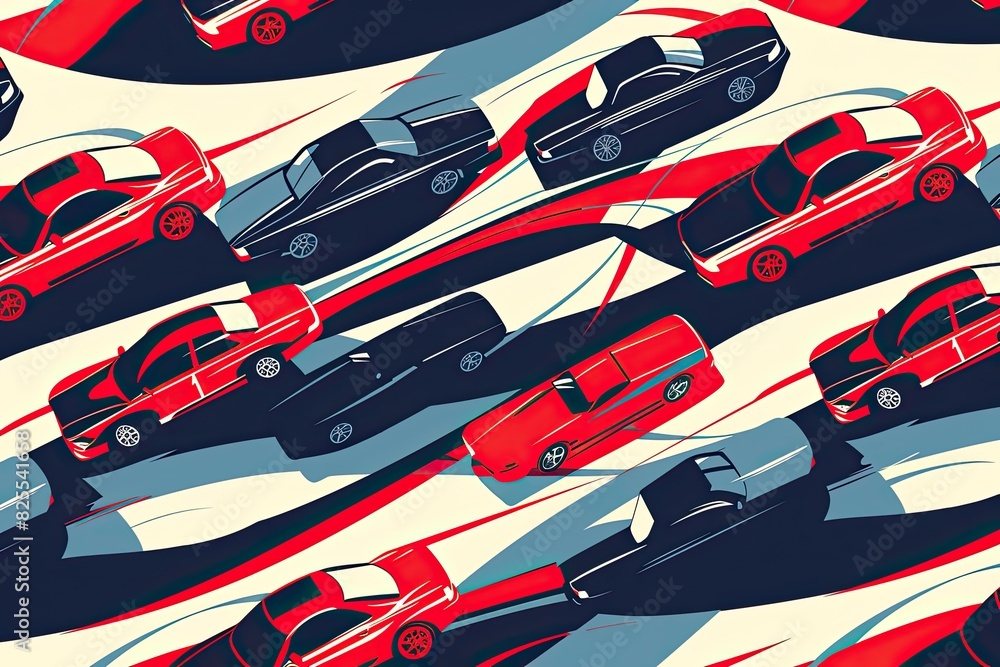 Leinwandbilder design a series of vector patterns inspired by nature