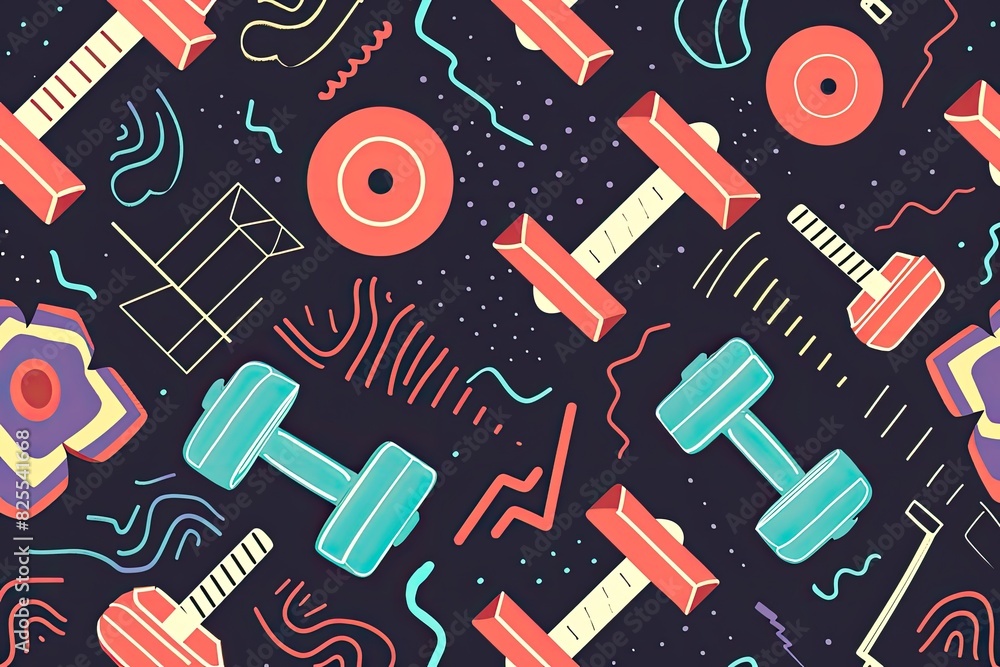 Poster design a series of vector patterns inspired by nature
