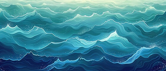 Fototapeta premium Abstract fluid art background light blue and cyan colors. Liquid marble. Acrylic painting on canvas with turquoise gradient. Watercolor backdrop with white wavy pattern. Stone section. 