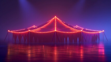 Simple marquee with lights
