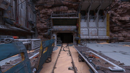 作業通路　3DCGレンダリング