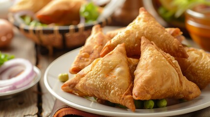 food Samosa,A samosa is a deep fried or baked pastry with a savoury filling, such as spiced potatoes, onions, peas