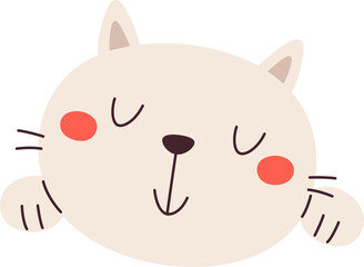 Sleeping Cat Portrait