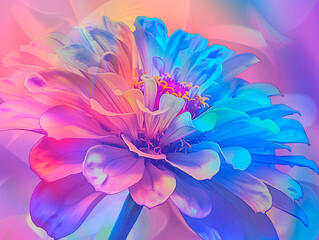 Obraz premium Zinnia elegans, known youth-and-age , common zinnia or elegant zinnia, an annual flowering plant of the genus Zinnia, is one of the best known zinnias.