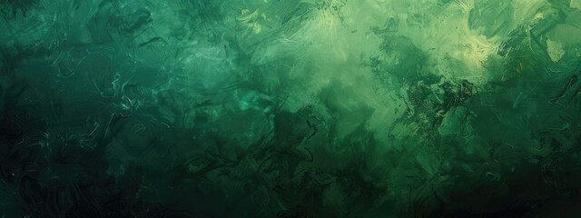 Fototapeta premium abstract painting background texture with dark green