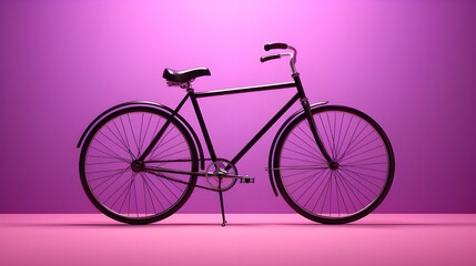 pink bicycle with background