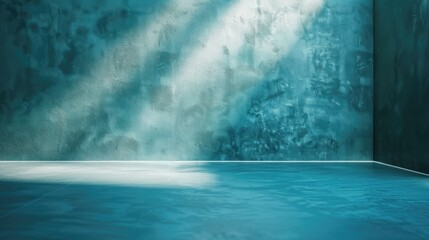 blue background  abstract wall studio room