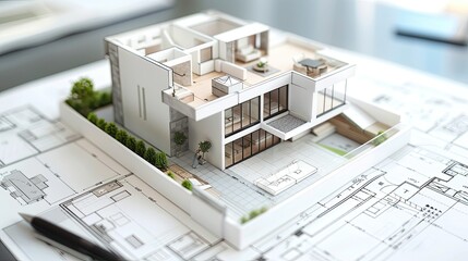 Modern 2-story house plan