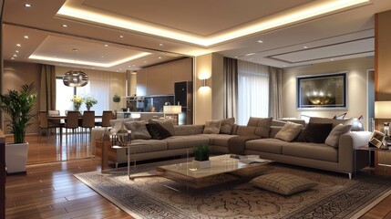 Fototapeta premium interior of a modern house