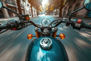Naklejka premium motorcycle for dynamic motion effect