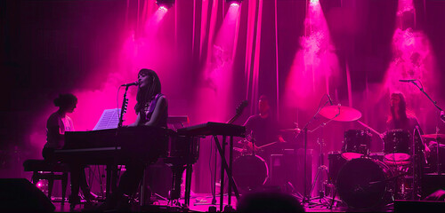 live concert in howrah, people dancing in the nightclub soft smooth lighting premium quality