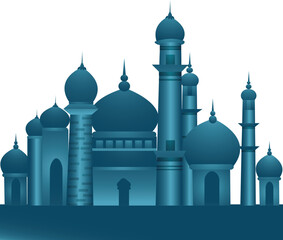 taj mahal vector illustration
