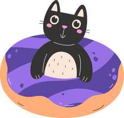Cat Inside Donut
