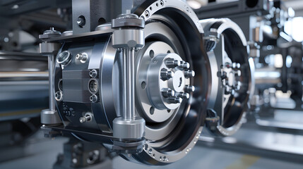 Display of ZF Drive Axle in Industrial Machinery Representing Advanced Engineering Concepts