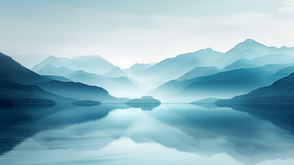 mountains and clouds