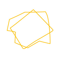 gold geometric frame