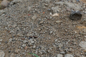 photography of rocky, sandy soil background texture