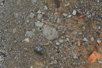 photography of rocky, sandy soil background texture