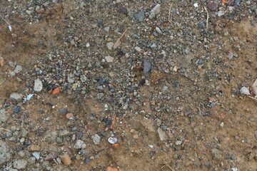 photography of rocky, sandy soil background texture