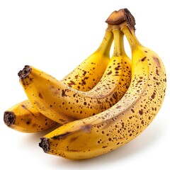 a bunch of ripe bananas on a white surface